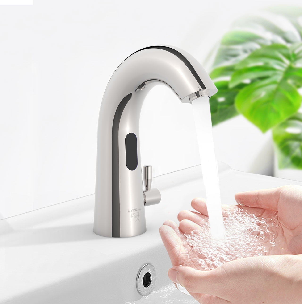 Automatic Hands Touch Free Sensor Faucet Bathroom Basin Cold Water Faucet 