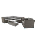 Baner Garden 7 Pieces Outdoor Furniture Complete Patio Cushion Wicker