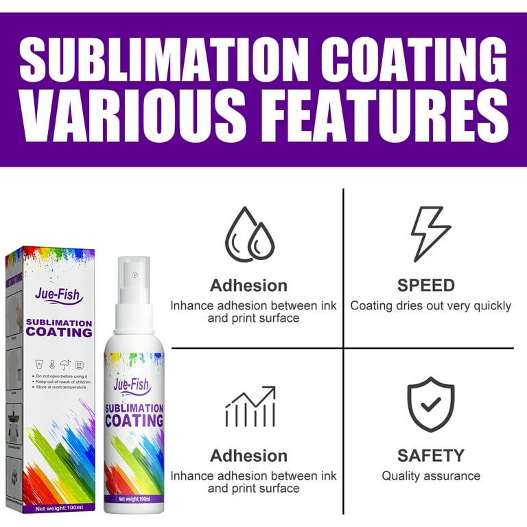 Sublimation Spray for Cotton Shirts, Sublimation Coating Spray, Including  All Fabric, Mugs, Carton, Canvas, Quick Dry & Super Adhesion, Waterproof,  High Gloss Vibrant Colors, Limited Edition : : Arts & Crafts