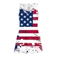 thumbnail image 6 of SELONE Summer Sun Dresses for Women 2025 4th July Sleeveless V Neck Midi American Apparel Red White Blue Wear Clothes Gifts Activewear XL, 6 of 7