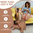 thumbnail image 3 of NPV Brown Donkey Bounce & Ride-on Inflatable Hopper Toddler Toy with Pump, 3 of 6