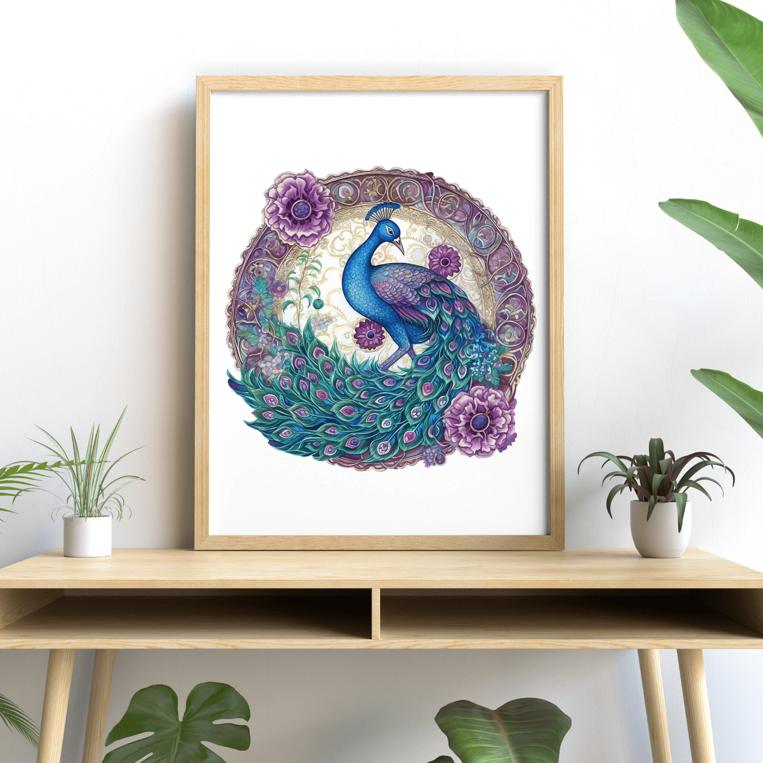 CRAFTHUB Peacock Wooden Puzzle for Adults - Wooden Jigsaw Puzzle for Ages 13+, Size: 10.8"x10.6"