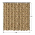 thumbnail image 5 of Brown Christmas Pattern Shower Curtain 72"x72" ,Bathroom Decorative Shower Curtains Set with 12 Hooks,Modern Waterproof Washable Shower Curtain, 5 of 6