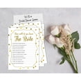 thumbnail image 4 of Inkdotpot 50-PackGold ConfettiWho Know The Bride Best How Well Do You Know The Bride Bridal Shower Bachelorette PartyGameActivityCards, 4 of 7