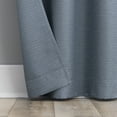 thumbnail image 3 of No. 918 Landon Textured Semi-Sheer Grommet Curtain Panel, 40"W X 63"L, Denim Blue, 3 of 7