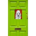 thumbnail image 2 of White Standard Poodle Red Snowflakes Holiday Wall or Door Hanging Prints, 2 of 2