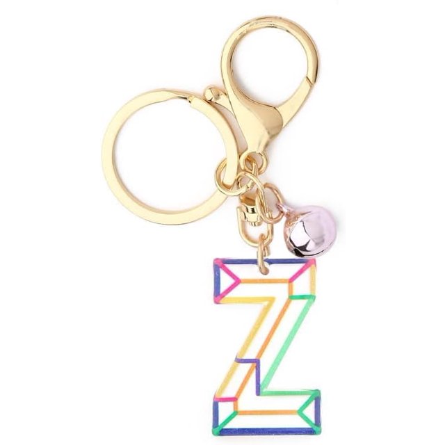 Letter Keychain,26 Letters A-Z Decorative Letter Keychain,Name Keychain for Women Girls Men Teenager Gift
