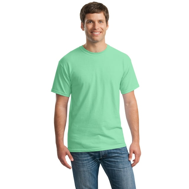 Gildan T-Shirt à Manches Courtes en Coton Épais 100 % Coton pour Hommes - 5000