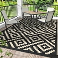 thumbnail image 3 of Outdoor Rug for Patio,Waterproof Reversible,Non-Slip Large Area Rug for Camping, RV, Deck, Balcony, Backyard, Multiple Sizes & Patterns, 3 of 5