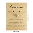 thumbnail image 3 of Dengmore Anklets Capricornus Anklet Alloy 12 Constellation Card Anklet, 3 of 3