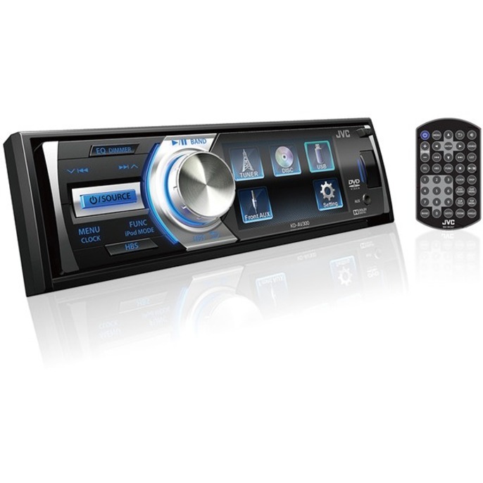 JVC Regular KDAV300 Car DVD Player, 3" LCD, 169, 80 W RMS, Single DIN