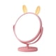 thumbnail image 5 of Espejo de maquillaje de escritorio redondo de dibujos animados lindo Espejo de tocador de un solo lado giratorio para encimera Escritorio Tocador de afeitado Tocador Oreja de conejo rosa Baoblaze Espejo para maquillarse, 5 of 7
