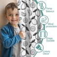 thumbnail image 3 of Blackout Kids Curtains,BlackWhite Lemon Fruit Slices White Pattern Childrens Insulated Curtains Set Of 2,Bedroom Essentials,Toddler Room Decor 42"x54", 3 of 5