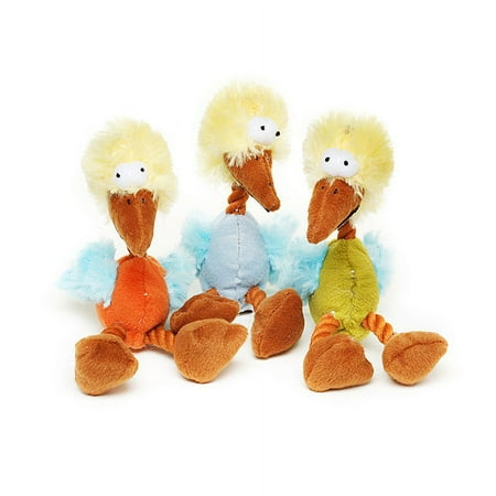 ASPCA Plush Pals Mini Bird Dog Toys, 3-Pack
