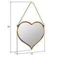 thumbnail image 4 of Kiera Heart Wall Mirror Gold 28" x 18" by Aspire, 4 of 4