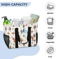 thumbnail image 5 of Trees Leaf Reusable Grocery Bags with Handle Side Pocket Waterproof Shopping Portable Tote, 5 of 8