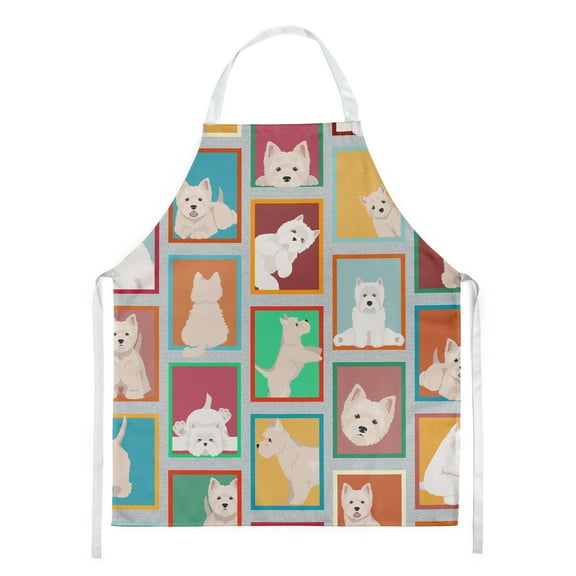 Lots of Westie Apron 27 in x 30 in