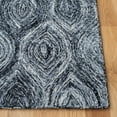 thumbnail image 3 of SAFAVIEH Ikat Kim Geometric Wool Area Rug, Grey, 9' x 12', 3 of 7