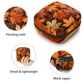 thumbnail image 3 of Maple Leaves Period Purse Sanitary Napkin Organizer Small Makeup Pouch Canvas Zipper Pouch 4.7x6.6x6.6 in, 3 of 6