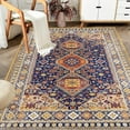 thumbnail image 7 of Yoneston 5' x 7' Vintage Bohemia Area Rug Machine Washable Bedroom Rug Soft Non-Slip with Printed Kitchen Mat for Living Room Playroom Dining Room Decoration, 7 of 7