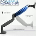 thumbnail image 5 of VIVO Black Aluminum Single Monitor Pneumatic Arm Desk Mount, Up to 32" Screens, 5 of 8