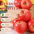 thumbnail image 3 of 16PCS Artificial Red Apples, Fake Fruit Lifelike Simulation Apples for Home Kitchen Table Basket Decoration, 3 of 3