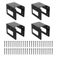 thumbnail image 1 of Tnarru 4 Pieces Firewood Bracket Kit Fireplace Wood Storage Support Heavy Duty Log Holder Log Storage Rack Bracket for Patio Outdoor, 1 of 8