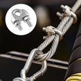 thumbnail image 3 of Lunfar 10 Pcs M5 Wire Rope Clip Clamps Stainless Steel Cable Clamp U Bolt Cable Clip Wire Rope Clamps Clamp Saddle For Stainless Steel Cable Wires, 3 of 4