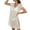 White, variant on Women's Swimwears Cover-Ups Hollowed Out Beach Sunscreen Smock Short Sleeve V Neck Swimsuit Smock Women Leisure Swimwear