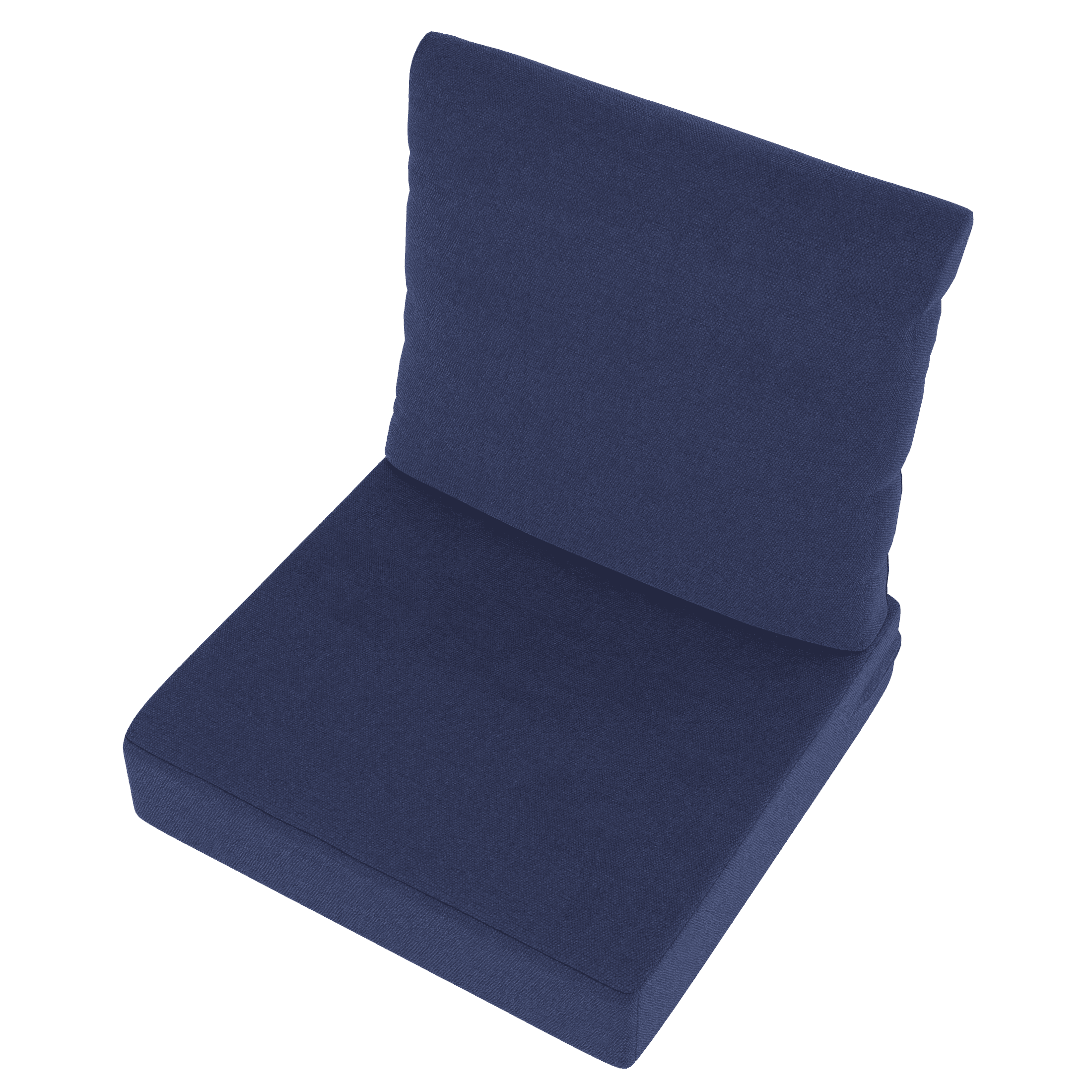 Better Homes & Gardens 24" x 24" Navy Premium Deep Seat Outdoor Cushion Set With Removable Cover, Weather & Stain Resistant