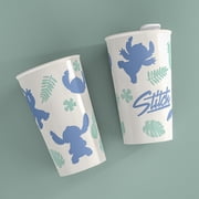 Zak Designs Stitch Java Twist Tumbler, 11oz Double Wall Ceramic Travel Mug