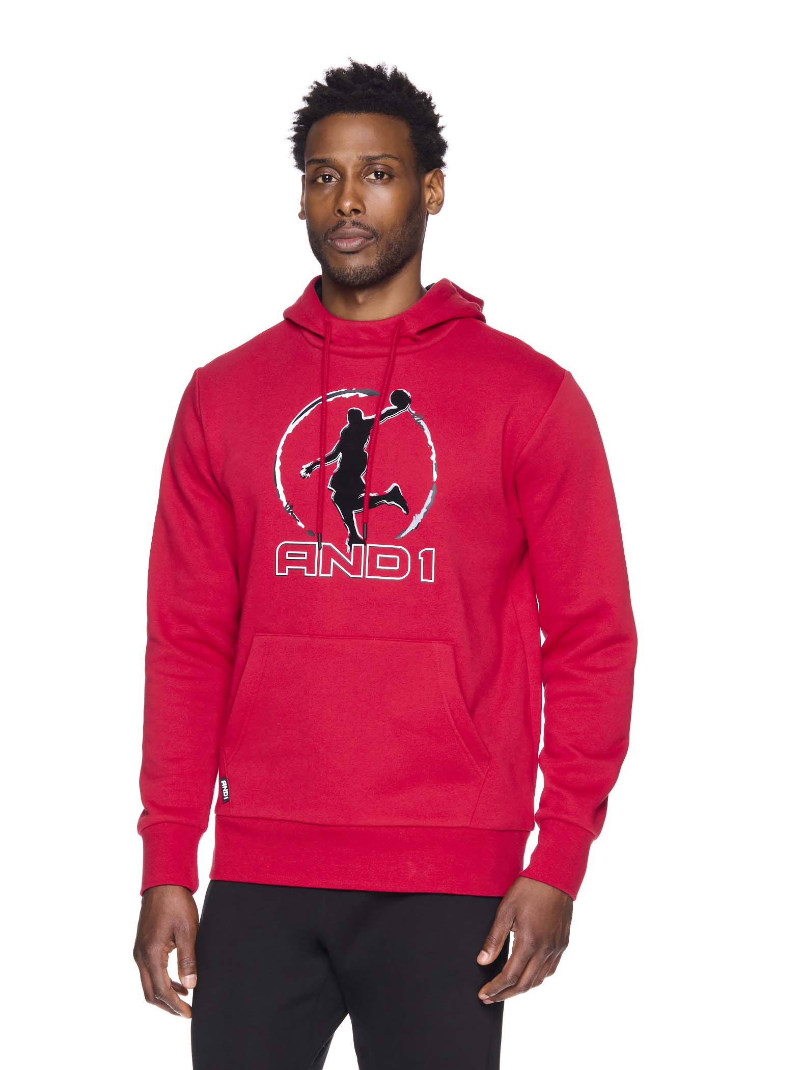 AND1 men's Double Team Hoodie - Cozy Fleece Blend Sweatshirt