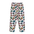 thumbnail image 3 of Lsque Colorful Flying Butterflies Print Women's Pajama Pants, Lounge Pant - Comfortable Home Wear,Elastic Waistband, Stylish Design-X-Large, 3 of 9
