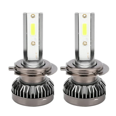 

2pcs Mini H7 LED DOB Bulb Waterproof Self Heat Dissipation Headlight 6000LM 6000k Fog Lamp