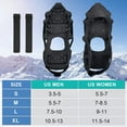 thumbnail image 3 of Ice Cleats Snow Traction Cleats Crampons for Walking on Snow and Ice 28 Studs Overshoe Rubber Anti Slip Crampons Slip-on Stretch Footwear, 3 of 6