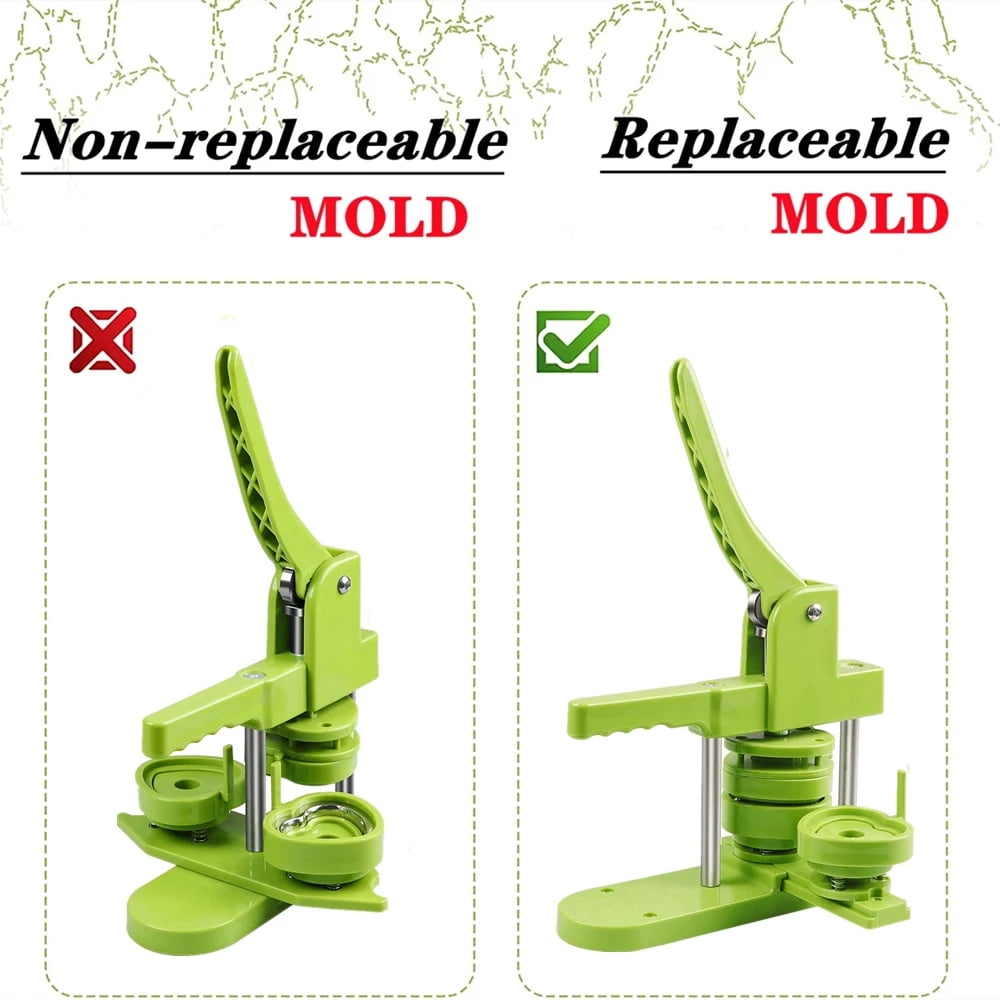 32MM Heart-Shaped Pin Badges Making Machine Set, DIY Badge Button Maker Machine ,Beginner-Friendly