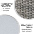 thumbnail image 6 of Vcatnet 5 Pieces Outdoor Patio Furniture Sectional Sofa All-weather Conversation Set with Coffee Table for Garden,Poolside,Gray, 6 of 7