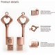 thumbnail image 4 of 64 GB Memory Stick, Vintage Metal Heart Key Shape USB 2.0 Flash Drive, USB Memory Stick, 4 of 5