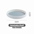 thumbnail image 2 of 2PCS Rotating Spice Organizer Rack Round Multi-Function Storage Tray, 2 of 8