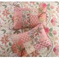 thumbnail image 7 of NEWLAKE 3-Piece Floral Cotton Patchwork Quilt Set Decor Quilt Set with Pillow Shams (King, Pink), 7 of 7