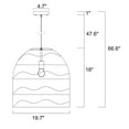 thumbnail image 4 of Luka Cream 1-Light Rattan Dome Basket Pendant Light, 4 of 5