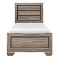 thumbnail image 3 of Lexicon Beechnut Contemporary Raised Panel Wood Twin Bed in Natural, 3 of 5