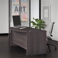 thumbnail image 2 of Scranton & Co 72" x 36" Modern Engineered Wood Bow Front Desk in Storm Gray, 2 of 5