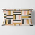 thumbnail image 2 of Designart Abstract Retro Geometric IX' Mid-Century Modern Throw Pillow - 12x20, 2 of 2