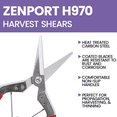 thumbnail image 4 of Zenport H970 Deluxe Thinning Shear Straight Edge Blade, 2.5 Inch Carbon Steel Blades, Red, 4 of 5