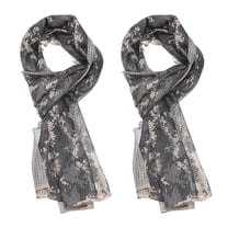 Uxcell 63"x20" Camouflage Netting Mesh Net Camo Scarf Veil Desert Mesh Scarves Digital 2 Pack