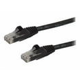 thumbnail image 1 of StarTech.com 9ft CAT6 Ethernet Cable, 10 Gigabit Snagless RJ45 650MHz 100W PoE Patch Cord, CAT 6 10GbE UTP Network Cable w/Strain Relief, Black, Fluke Tested/Wiring is UL Certified/TIA - Category 6 - 24AWG (N6PATCH9BK) - Patch cable - RJ-45 (M) to RJ-45 (M) - 9 ft - UTP - CAT 6 - molded, snagless - black, 1 of 3