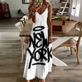 thumbnail image 4 of New York Graffiti Sleeveless Dress party dress women elegant luxury clothes for women birthday dress for women luxury, 4 of 7