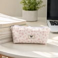 thumbnail image 6 of Floral Lace Pencil Pouch, Colorful Cloth Makeup Brush Bag, Multipurpose Travel Storage Organizer for Cosmetics Jewelry, Cute Gift for Birthday Christmas, 6 of 7