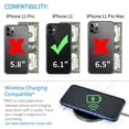 thumbnail image 4 of Dockem iPhone 11 Exec M2 Wallet Case; Built-in Metal Plate, 2 Card Slots, Navy Blue, 4 of 9